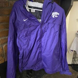 Nike Purple Women's Wind Breaker Jacket Kansas State